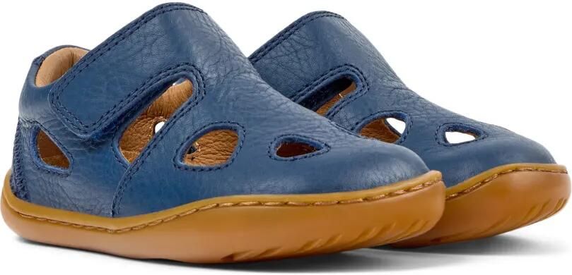 Camper Kids Ballerina's met uitgesneden details en pied-de-poule print Blauw