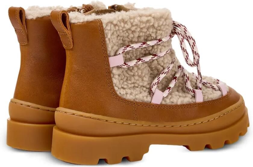 Camper Kids Brutus enkellaarzen met lammytextuur Beige - Foto 3