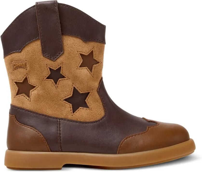 Camper Kids Duet enkellaarzen met ster-patch Bruin - Foto 3