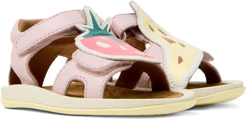 Camper Kids Fruit leren sandalen Roze