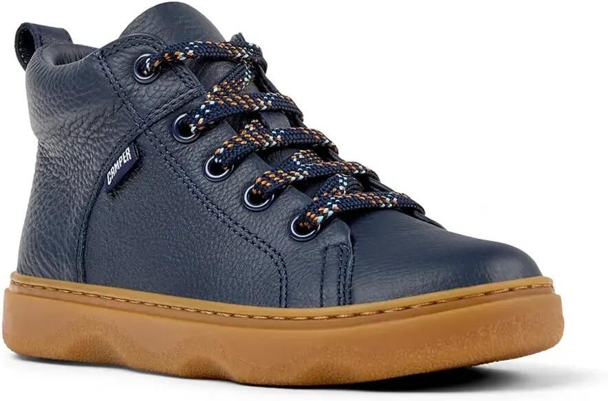 Camper Kids Kiddo veterlaarzen van leer met textuur Blauw