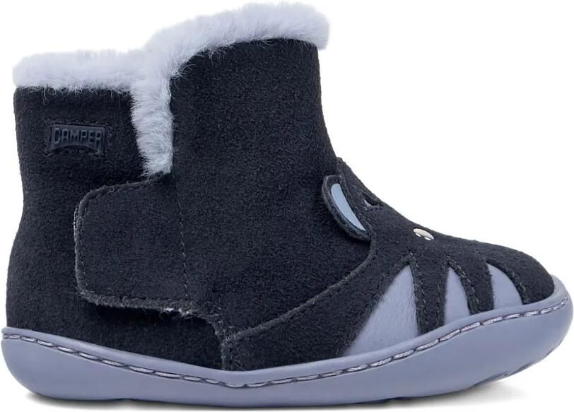 Camper Kids Laarzen met afwerking van bont Blauw