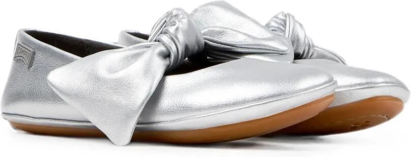 Camper Kids Leren ballerina's met strik-detail Zilver - Foto 5