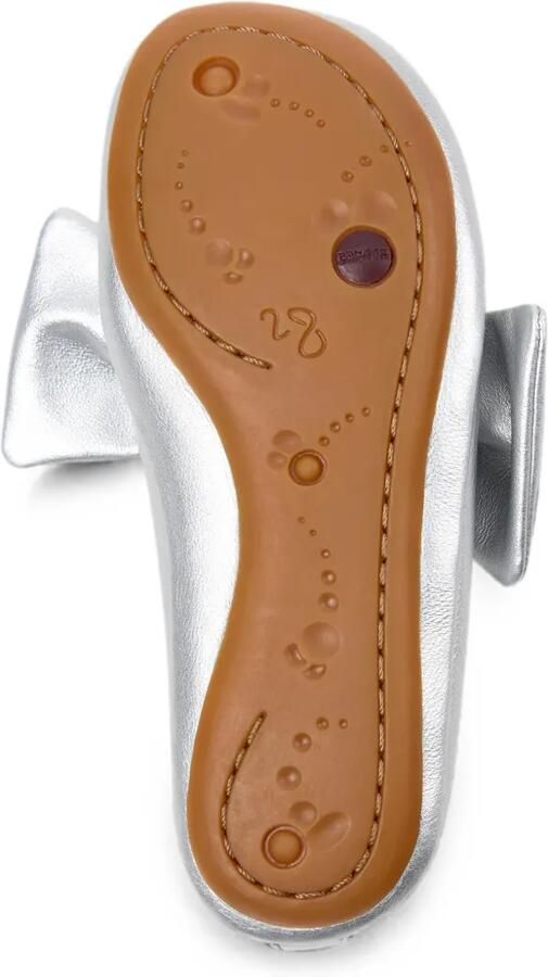 Camper Kids Leren ballerina's met strik-detail Zilver - Foto 3