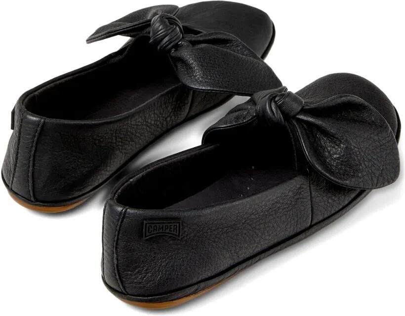 Camper Kids Leren ballerina's met strik Zwart - Foto 4