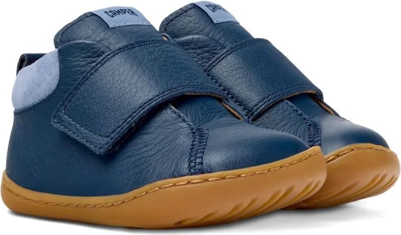 Camper Kids Leren sneakers met bandje Blauw