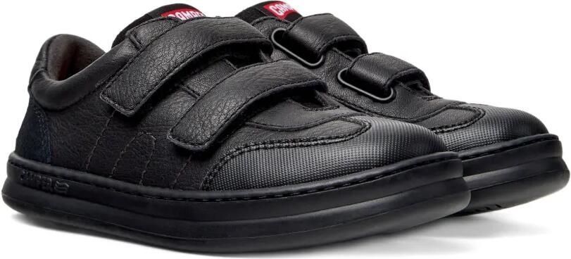 Camper Kids Leren sneakers met klittenband Zwart