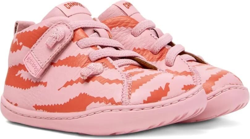 Camper Kids Leren sneakers met zebraprint Roze