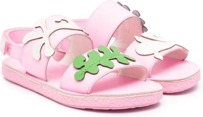 Camper Kids Miko Twins leren sandalen Roze