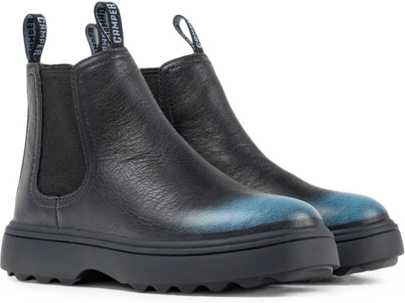 Camper Kids Norte leren enkellaarzen Zwart