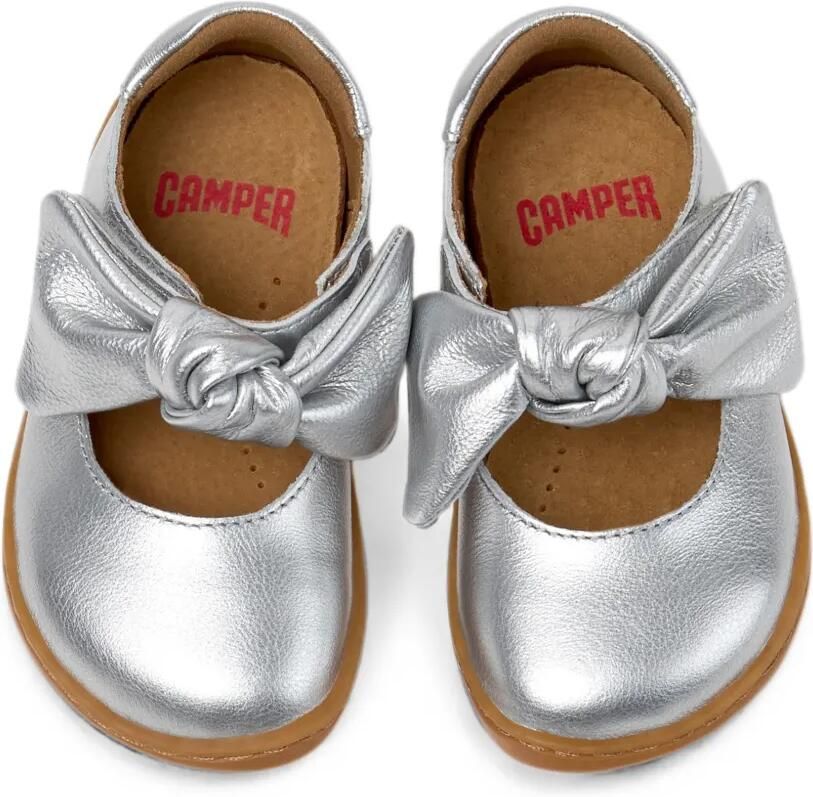 Camper Kids Peu ballerina's met strikdetail Zilver - Foto 2