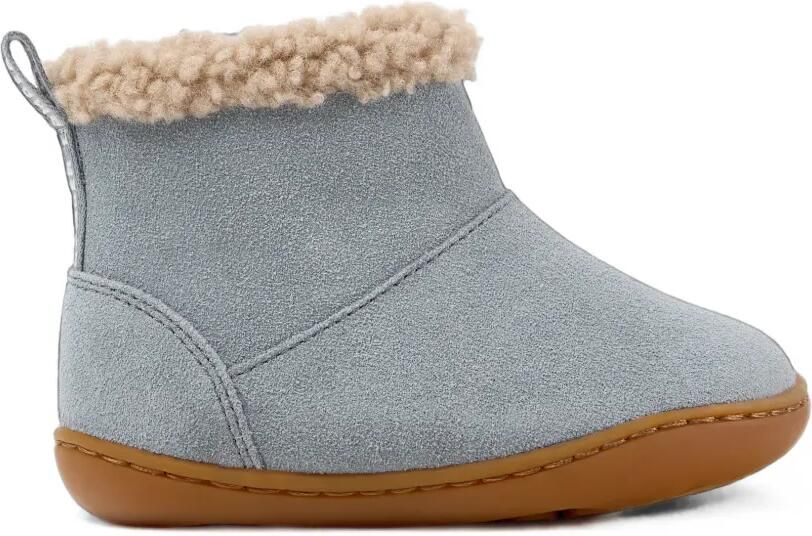 Camper Kids Peu Cami enkellaarzen met afwerking van imitatielamswol Grijs