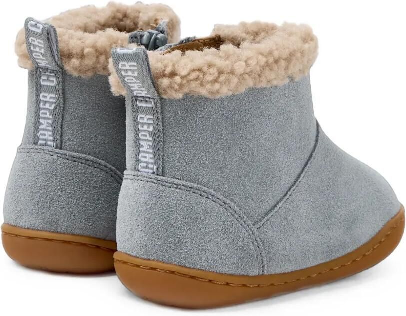 Camper Kids Peu Cami enkellaarzen met afwerking van imitatielamswol Grijs - Foto 3