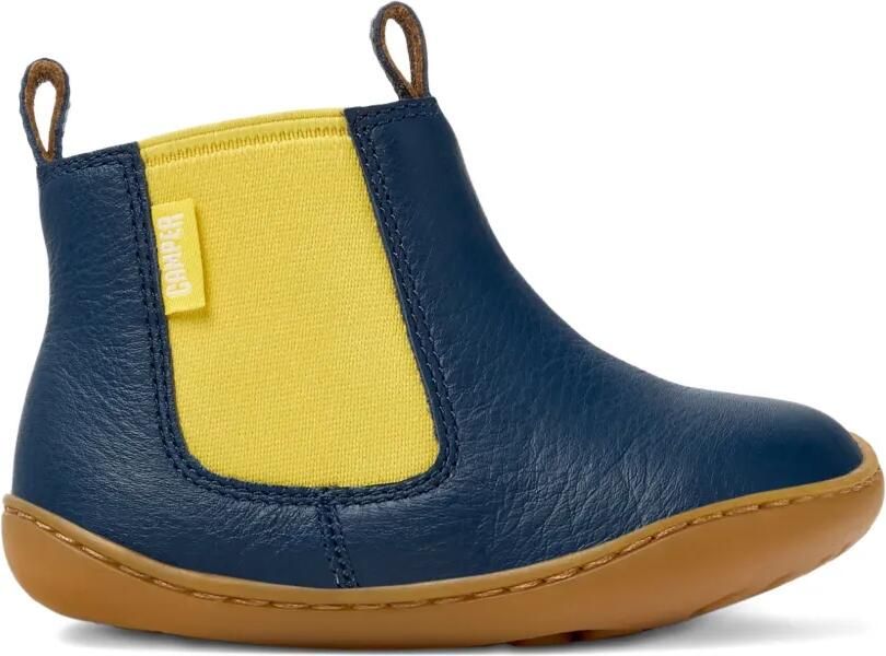 Camper Kids Peu leren laarzen met elastisch vlak Blauw - Foto 4
