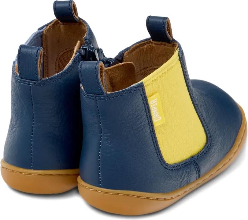 Camper Kids Peu leren laarzen met elastisch vlak Blauw - Foto 3
