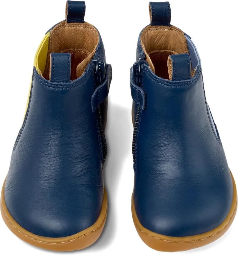 Camper Kids Peu leren laarzen met elastisch vlak Blauw - Foto 2