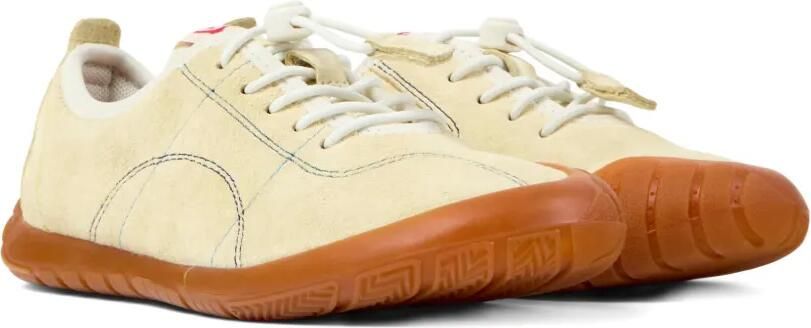 Camper Kids Peu Path nubuck leren sneakers Beige