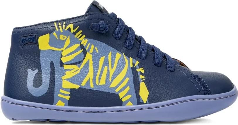 Camper Kids Peu sneakers met zebraprint Blauw