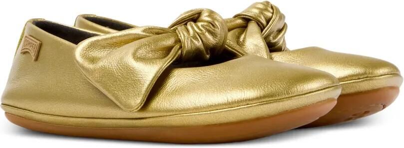Camper Kids Right ballerina's met geknoopt detail Goud