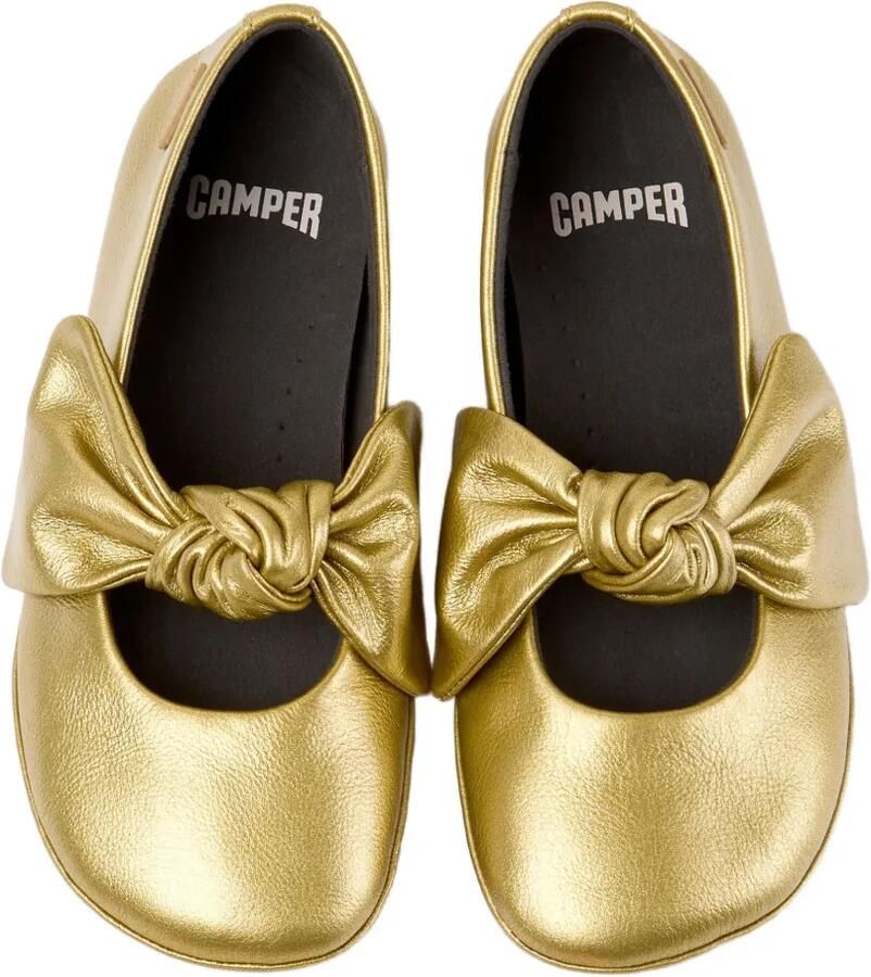Camper Kids Right ballerina's met geknoopt detail Goud - Foto 3