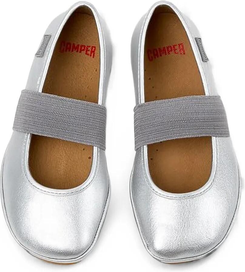 Camper Kids Right ballerina's met elastisch bandje Zilver - Foto 2