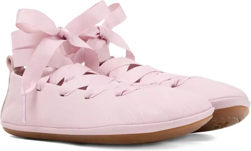 Camper Kids Right leren ballerina's Roze