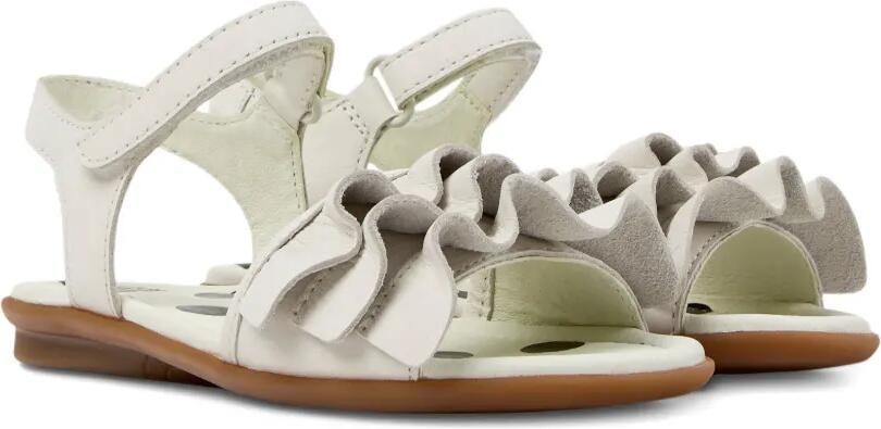 Camper Kids Right sandalen met ruches Wit