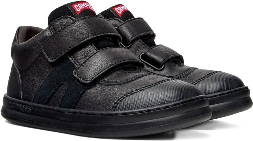 Camper Kids Runner leren sneakers met dubbele bandjes Zwart