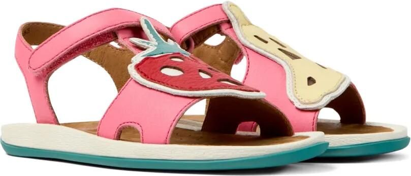 Camper Kids Sandalen met fruit applicatie Roze
