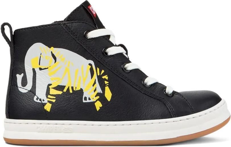 Camper Kids Sneakers met dierenprint Zwart