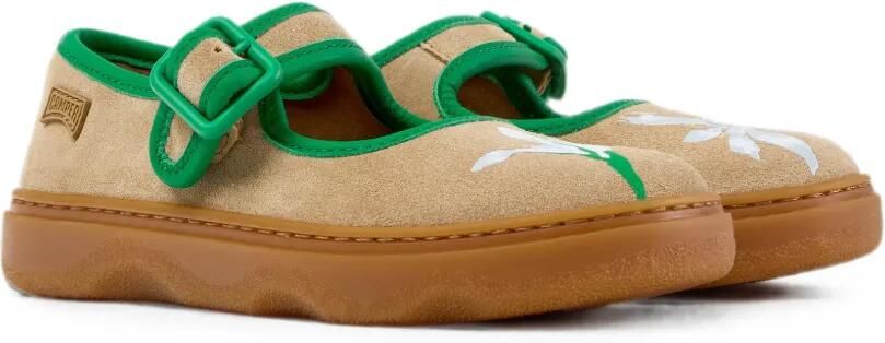 Camper Kids Twins ballerina's met bloe print Bruin