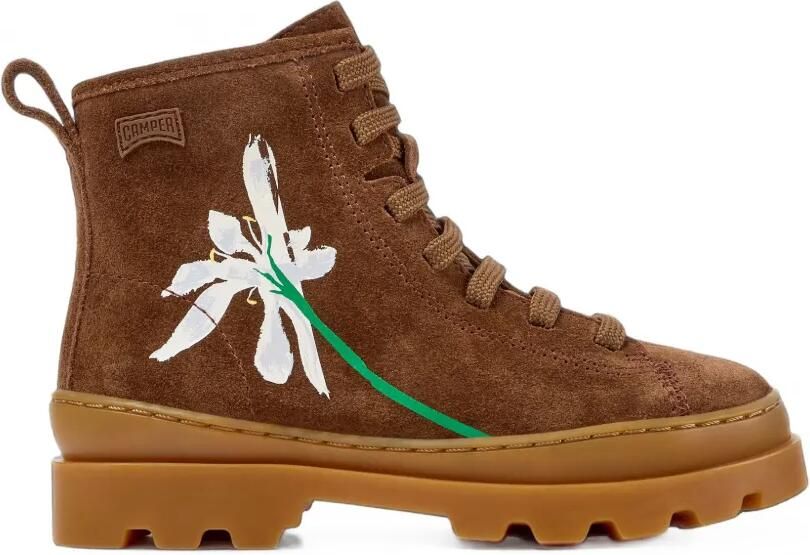 Camper Kids Twins Brutus suède laarzen met bloe detail Bruin - Foto 4