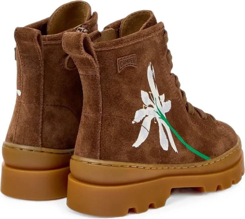 Camper Kids Twins Brutus suède laarzen met bloe detail Bruin - Foto 3