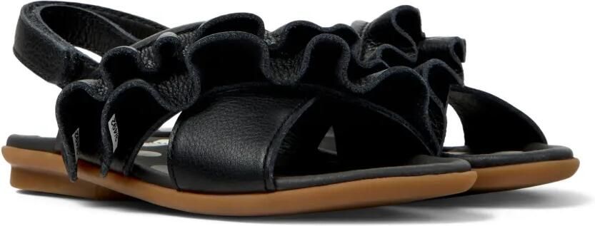 Camper Kids Twins sandalen met ruches Zwart