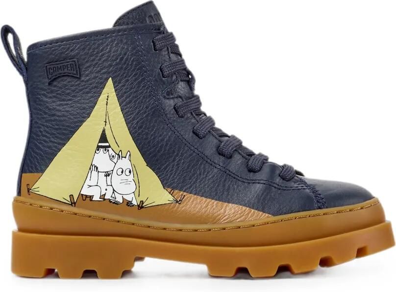Camper Kids x Moomin Camper enkellaarzen Blauw