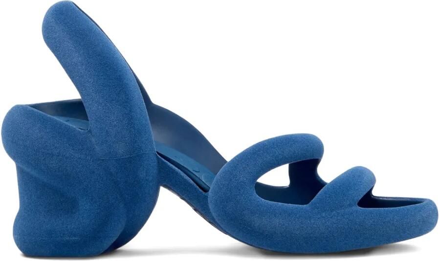 Camper Kobarah sandalen met open neus en hak Blauw