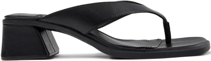 Camper Kora leren sandalen Zwart