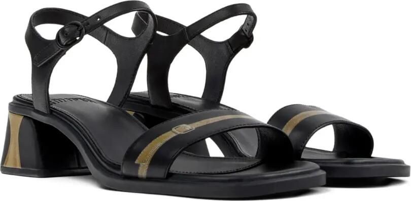 Camper Kora sandalen met blokhak en bandje Zwart - Foto 5