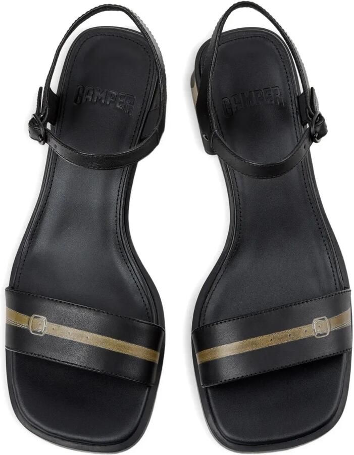 Camper Kora sandalen met blokhak en bandje Zwart - Foto 2