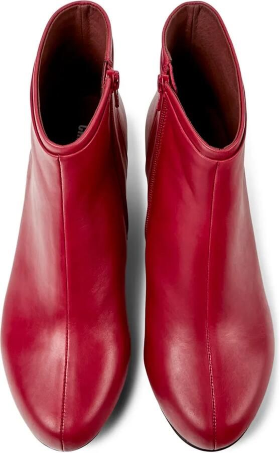 Camper Leren laarzen met ronde neus Rood - Foto 3