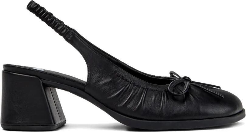 Camper Leren pumps met strikdetail Zwart