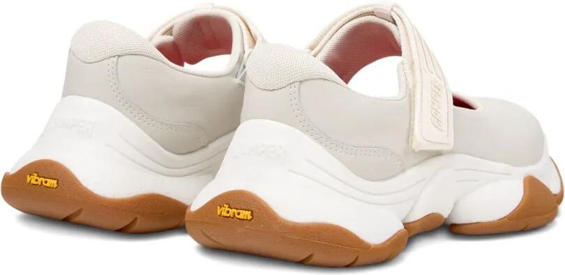 Camper Leren sneakers met bandje Wit - Foto 4