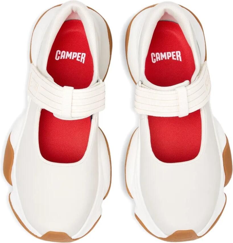 Camper Leren sneakers met bandje Wit - Foto 2