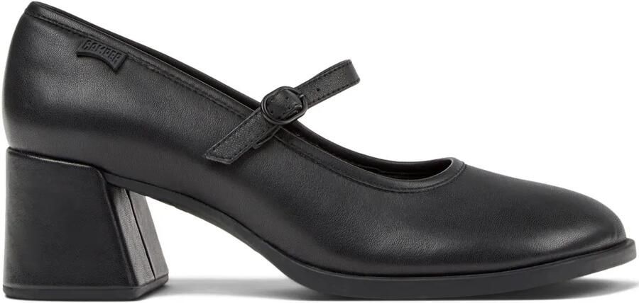 Camper Mary Jane leren schoenen met blokhak Zwart