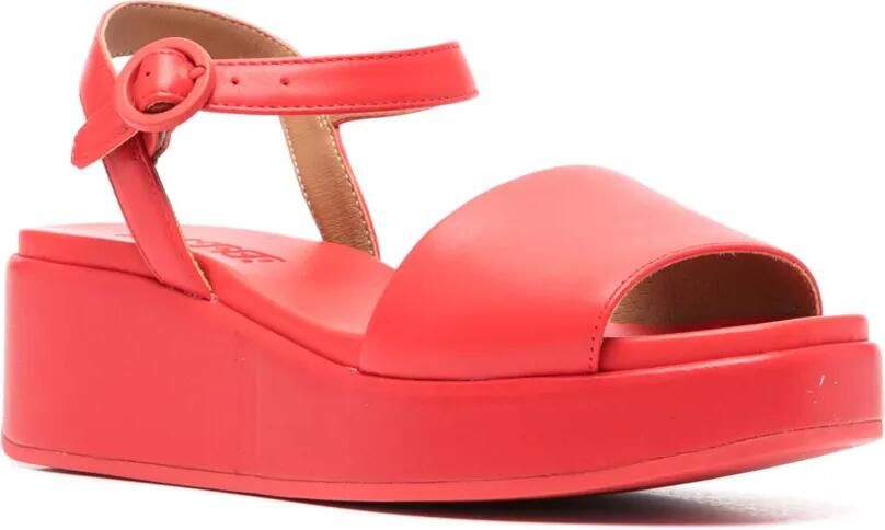 Camper Misia 55 mm leren sandalen Rood - Foto 3