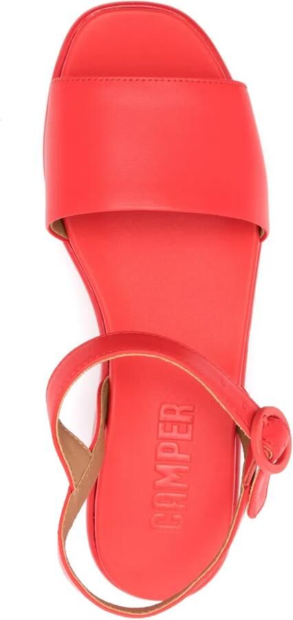 Camper Misia 55 mm leren sandalen Rood - Foto 4