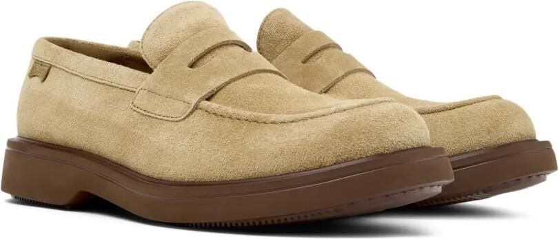 Camper Norman suède loafers met penny detail Beige - Foto 5