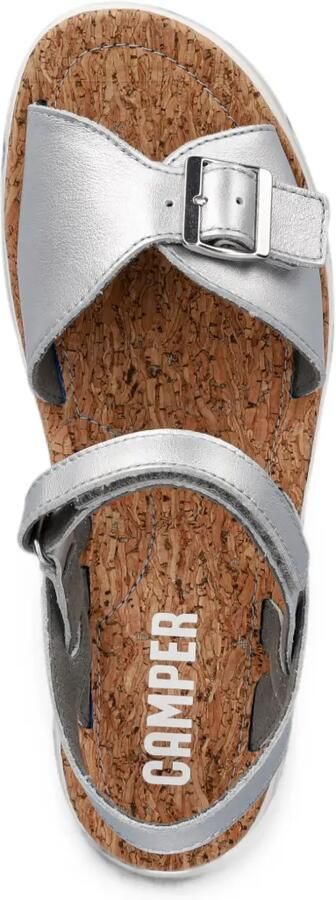 Camper Oruga sandalen met metallic-effect en gespdetail Zilver - Foto 4
