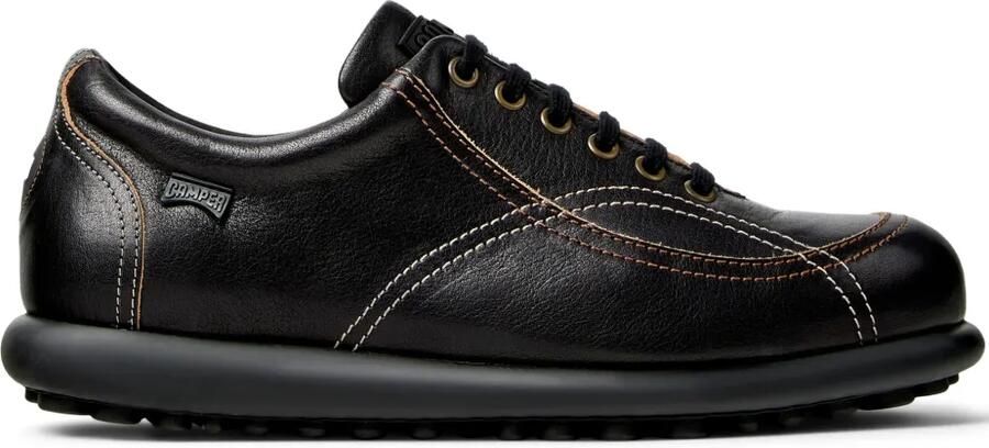 Camper Pelotas Ariel leren sneakers met stiksel Zwart
