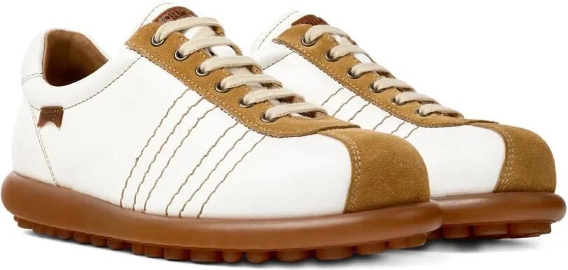 Camper Pelotas Ariel suède sneakers met vlakken Wit